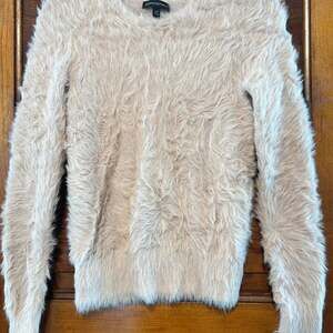Banana Republic Blush Pink Faux Fur Eyelash Knit Sweater